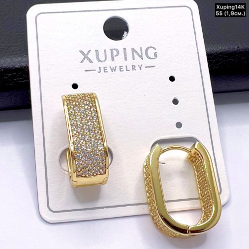 Сережки Xuping14К 10802 (1,9см.)